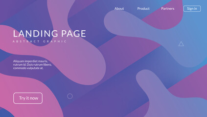 Digital Cover. Art Landing Page. Geometric Design. Violet Memphis Flyer. Commercial Composition. Graphic Frame. Minimal Website. Cool Fluid Background. Magenta Digital Cover