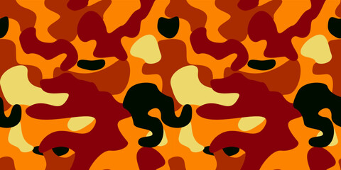 Vector graphic of Camouflage seamless pattern design. Digital military background for fabric textile print template. Urban camouflage seamless pattern background. Seamless pattern vector.
