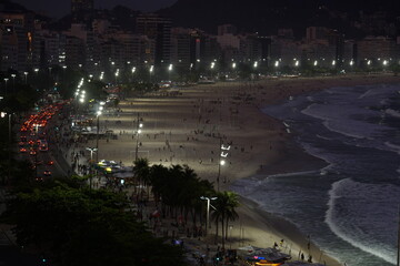 time lapse traffic at night