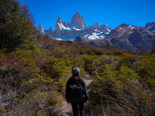 Camino de los Tres, Mountain Fitz Roy, El Chalten, Patagonia Argentina