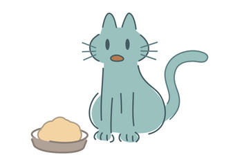 猫とご飯