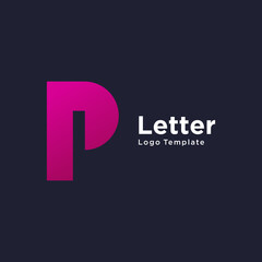 P Letter Logo Design Icon Template