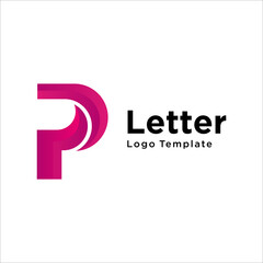 P Letter Logo Design Icon Template