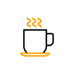 cup of coffee concept line icon. Simple element illustration. cup of coffee concept outline symbol design.