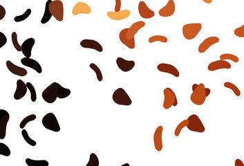 Fototapeta na wymiar Light Orange vector template with memphis shapes.