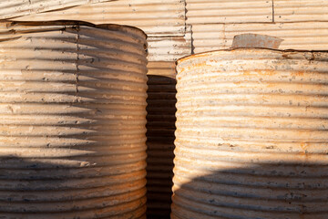 old rainwater tanks, Gwalia Ghost town