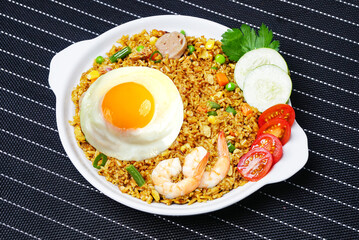 Nasi Goreng Fried Rice Asian Traditional food