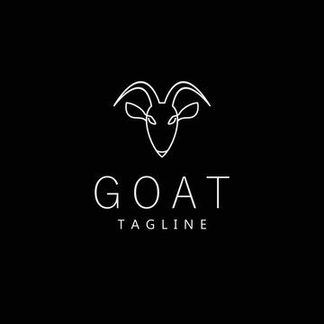Goat logo design icon tamplate
