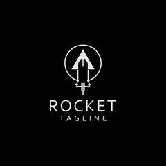 Rocket logo design icon tamplate