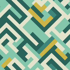 Seamless Pattern Geometric Composition Texture Graphic Vector Design