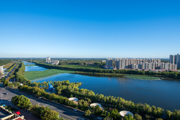 Obraz premium Modern urban ecological environment construction