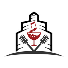 hotel restaurant music entertainment logo