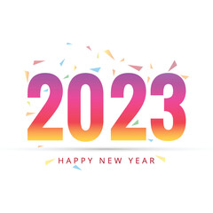 Greeting card happy new year 2023 celebration background