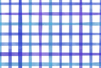背景素材_チェック柄_青