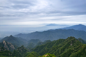 qinling mountains in shaanxi province, China.