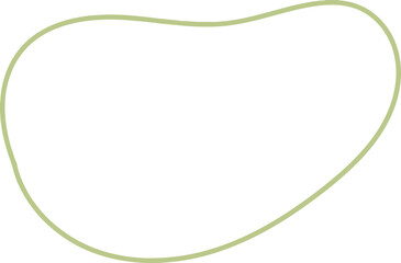 Blob Outline in Autumn Sensation Abstract Organic Shapes Illustration