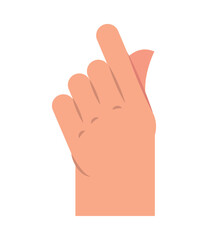 hand making heart gesture