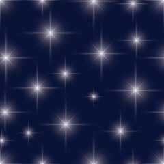 Seamless pattern with stars