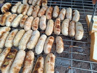 Grilled bananas snacks are easily available at street food stalls and are delicious, healthy food.