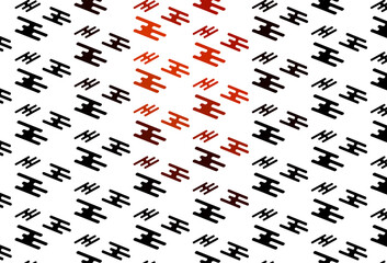 Naklejka premium Light Red vector template with repeated sticks.