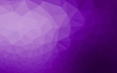 Light Purple vector triangle mosaic template.