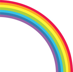 Rainbow icon illustration 