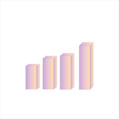 3d graph by pink purple andyellow color