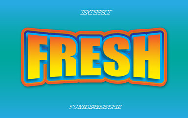 3D TEXT EFFECT FRESH