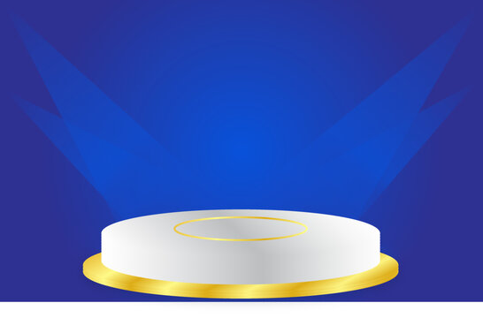 Gradient Background Empty Room Blue Light
