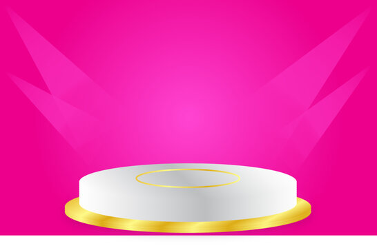 Gradient Background Empty Room Pink