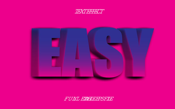 3D TEXT EFFECT EASY