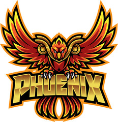 Phoenix esport mascot © Visink.art