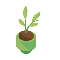 plant in pot ecology