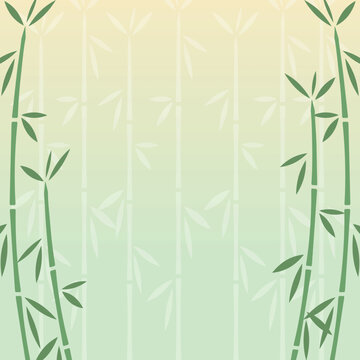 竹林の背景 正方形 © ベルベットR