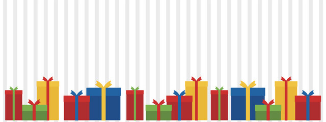 プレゼントのバナー　ストライプ