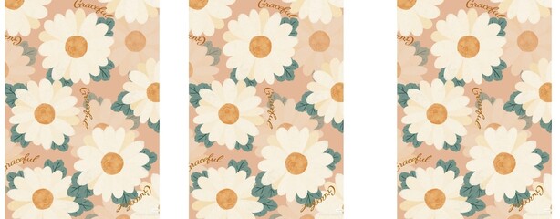 Floral prints printed on clothes, fabrics, pillows, blankets