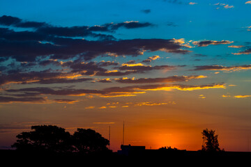 Sunset in eastern Bolivia