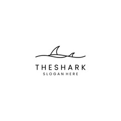 Shark logo design icon tamplate