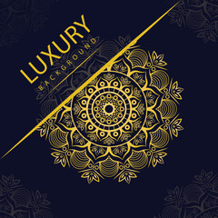 Great for fabric and textile, cover, banner, brochure, packaging etc, Coloring book page, Mehndi style, wallpaper, textiles, posters, print, ornamental luxury mandala in gold color, Coloring book page