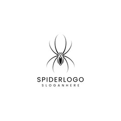 Spider logo design icon tamplate