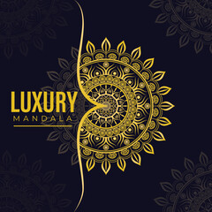 Coloring book page, Mehndi style, wallpaper, textiles, posters, print, ornamental luxury mandala in gold color, Coloring book page, Great for fabric and textile, cover, banner, brochure, packaging etc