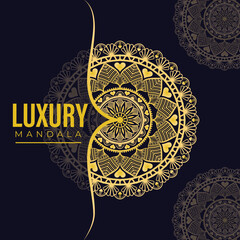 Mehndi style, wallpaper, textiles, posters, print, ornamental luxury mandala in gold color, Coloring book page, Great for fabric and textile, cover, banner, brochure, packaging etc.
