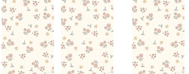 Floral prints printed on clothes, fabrics, pillows, blankets 