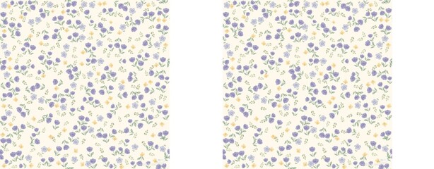Floral prints printed on clothes, fabrics, pillows, blankets 