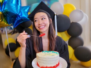 Graduation celebration at home