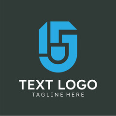 cool 105 number logo sky blue color element