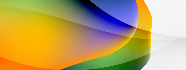 Fluid color abstract background. Liquid gradients, wave pattern. Trendy techno business template for wallpaper, banner, background or landing