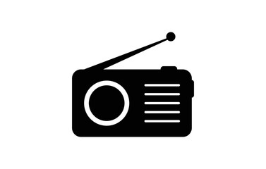 Radio icon simple vector design. Radio logo template