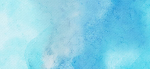 Abstract blue watercolor paint background. Vector illustration