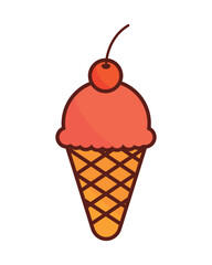 ice cream cartoon retro